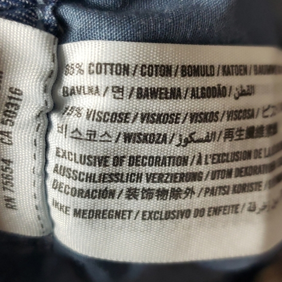 Hollister blue cotton drawstring shorts. - Picture 7 of 7